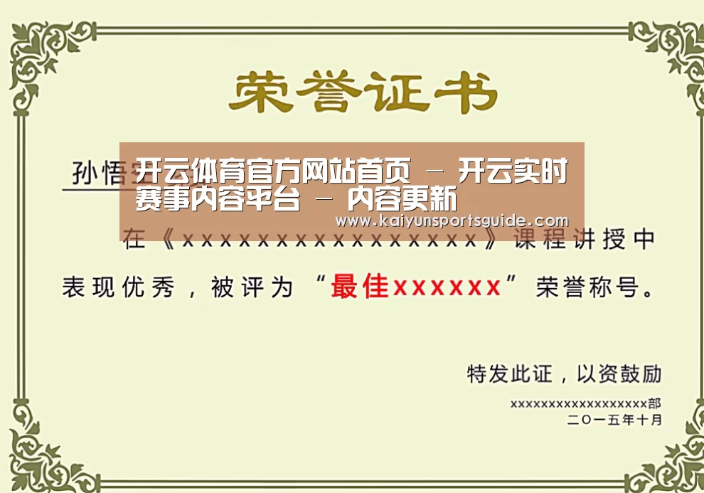 荣誉证书一